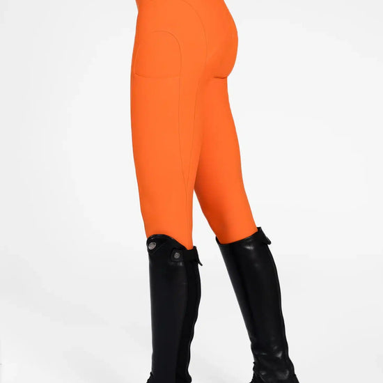 Maximilian Equestrian Outline Riding Leggings Tangerine by Maximilian Equestrian at  Try a Bit