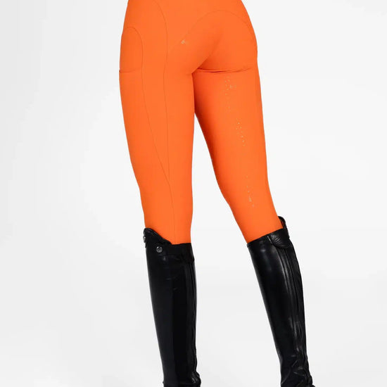 Maximilian Equestrian Outline Riding Leggings Tangerine by Maximilian Equestrian at  Try a Bit