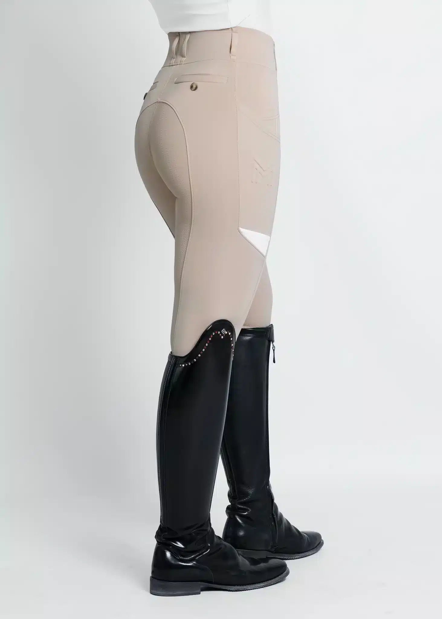 Maximilian Equestrian Tech Riding Leggings Beige by Maximilian Equestrian at  Try a Bit
