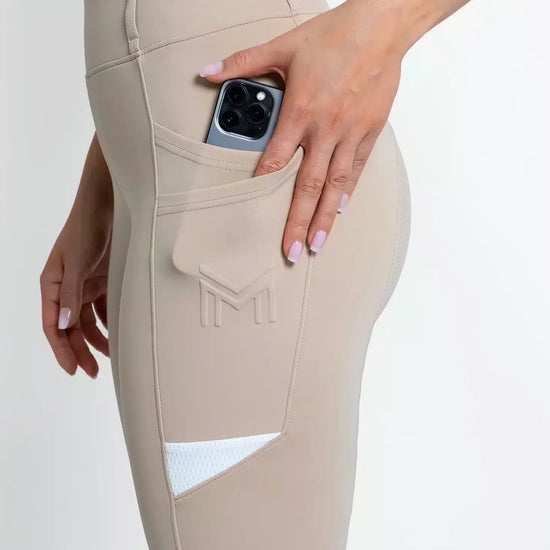 Maximilian Equestrian Tech Riding Leggings Beige by Maximilian Equestrian at  Try a Bit