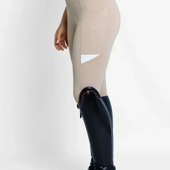 Maximilian Equestrian Tech Riding Leggings Beige by Maximilian Equestrian at  Try a Bit