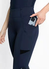 Maximilian Equestrian Tech Riding Leggings Navy by Maximilian Equestrian at  Try a Bit