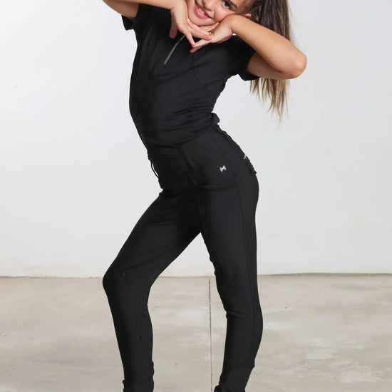 Maximilian Equestrian YR Pro Riding Leggings (Black) by Maximilian Equestrian at  Try a Bit
