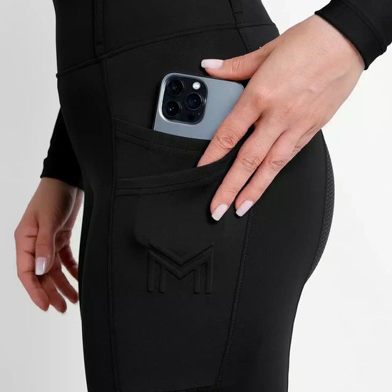 Maximilian Equestrian Tech Riding Leggings Black by Maximilian Equestrian at  Try a Bit