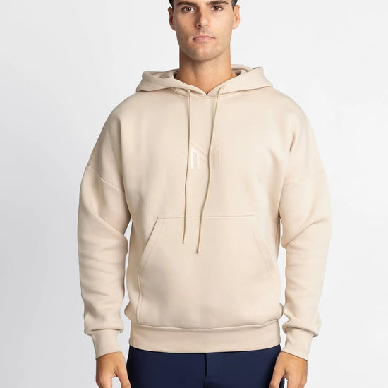 Icon Oversized Hoodie (Beige)