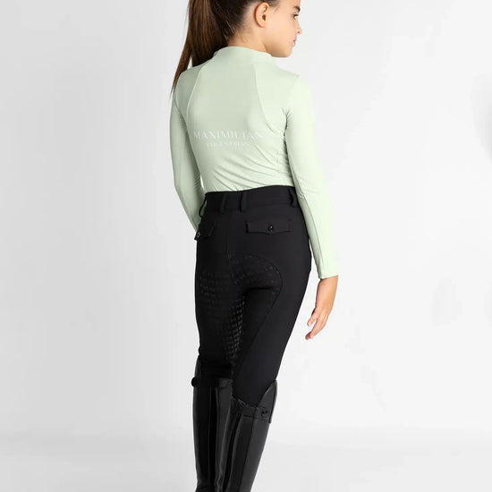 Maximilian Equestrian YR Long Sleeve Base Layer (Sage Green) by Maximilian Equestrian at  Try a Bit