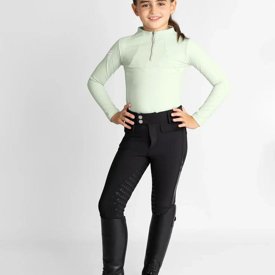 Maximilian Equestrian YR Long Sleeve Base Layer (Sage Green) by Maximilian Equestrian at  Try a Bit