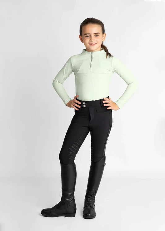 Maximilian Equestrian YR Long Sleeve Base Layer (Sage Green) by Maximilian Equestrian at  Try a Bit