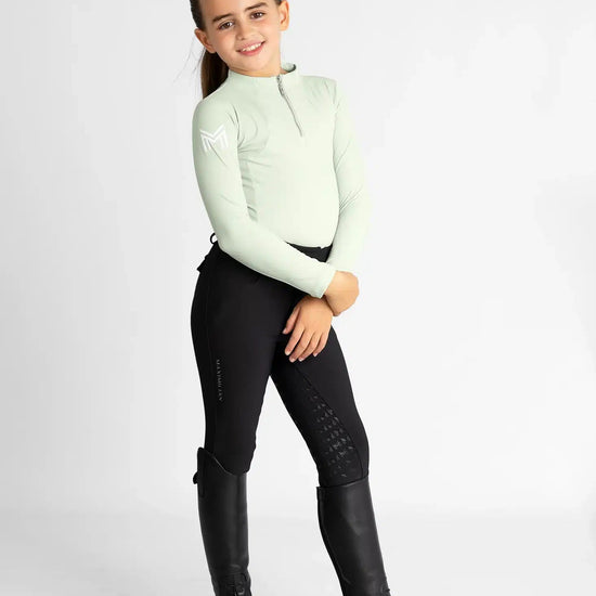 Maximilian Equestrian YR Long Sleeve Base Layer (Sage Green) by Maximilian Equestrian at  Try a Bit