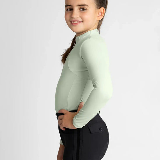 Maximilian Equestrian YR Long Sleeve Base Layer (Sage Green) by Maximilian Equestrian at  Try a Bit