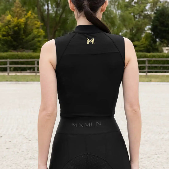 Maximilian Equestrian Miral Sleeveless Base Layer (Black) by Maximilian Equestrian at  Try a Bit