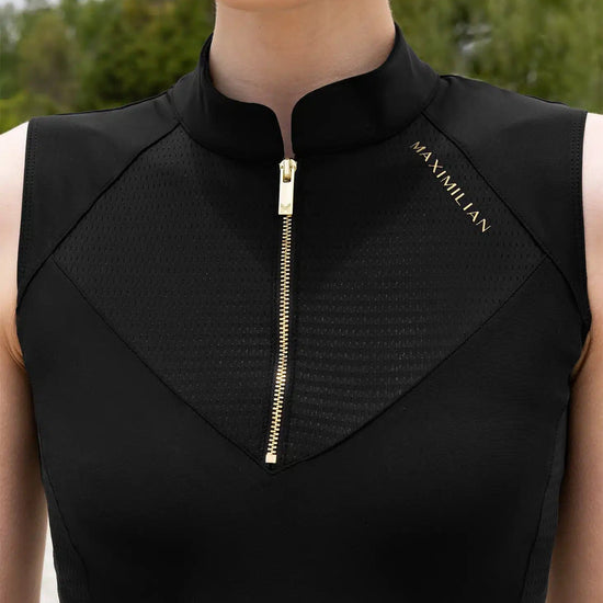 Maximilian Equestrian Miral Sleeveless Base Layer (Black) by Maximilian Equestrian at  Try a Bit