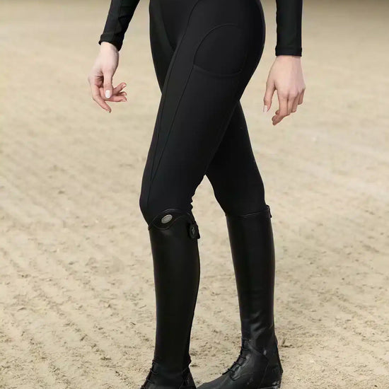 Maximilian Equestrian Outline Riding Leggings Black by Maximilian Equestrian at  Try a Bit