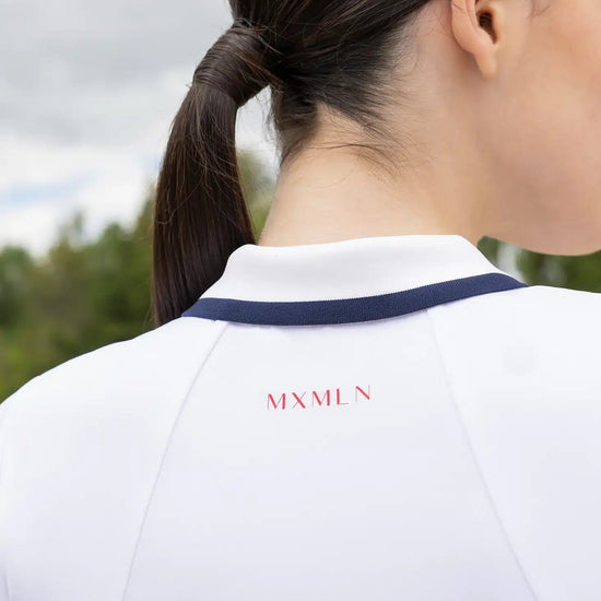 Maximilian Equestrian Concept Short Sleeve Polo Shirt — Performance Riding Tee by Maximilian Equestrian at  Try a Bit
