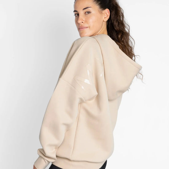 Icon Oversized Hoodie (Beige)