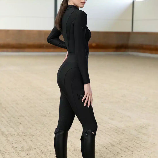 Maximilian Equestrian Outline Riding Leggings Black by Maximilian Equestrian at  Try a Bit