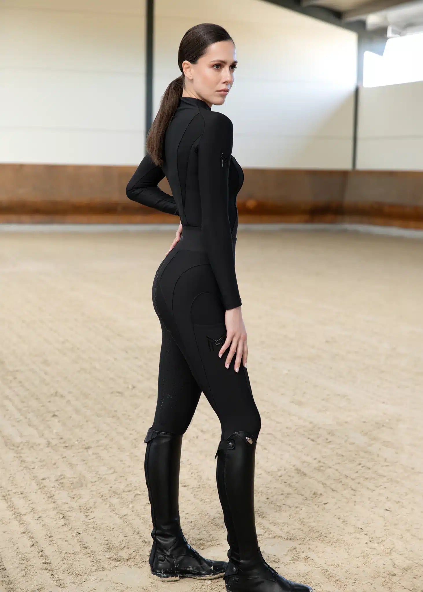 Maximilian Equestrian Frame Long Sleeve Base Layer Performance Riding Top by Maximilian Equestrian at  Try a Bit