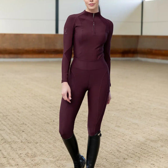 Maximilian Equestrian Frame Long Sleeve Base Layer Performance Riding Top by Maximilian Equestrian at  Try a Bit