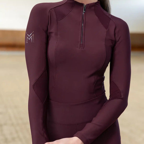 Maximilian Equestrian Frame Long Sleeve Base Layer Performance Riding Top by Maximilian Equestrian at  Try a Bit