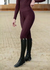 Maximilian Equestrian Outline Riding Leggings Burgundy by Maximilian Equestrian at  Try a Bit