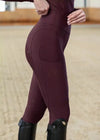Maximilian Equestrian Outline Riding Leggings Burgundy by Maximilian Equestrian at  Try a Bit