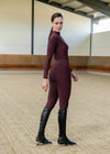 Maximilian Equestrian Outline Riding Leggings Burgundy by Maximilian Equestrian at  Try a Bit
