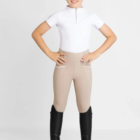 Maximilian Equestrian YR Pro Riding Leggings (Beige) by Maximilian Equestrian at  Try a Bit