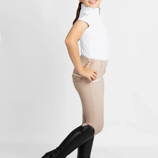 Maximilian Equestrian YR Pro Riding Leggings (Beige) by Maximilian Equestrian at  Try a Bit