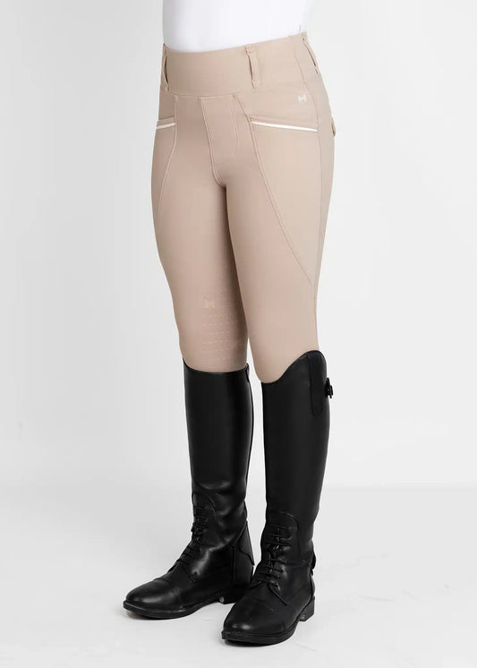 Maximilian Equestrian YR Pro Riding Leggings (Beige) by Maximilian Equestrian at  Try a Bit