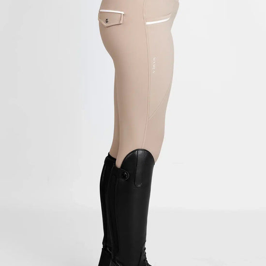 Maximilian Equestrian YR Pro Riding Leggings (Beige) by Maximilian Equestrian at  Try a Bit