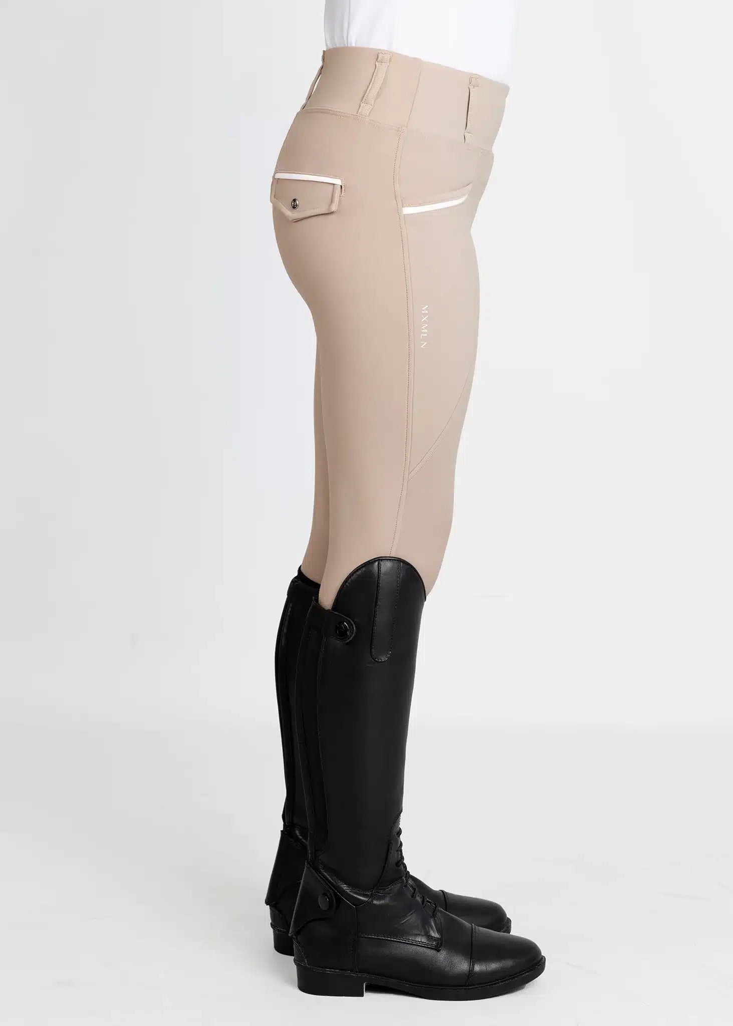 Maximilian Equestrian YR Pro Riding Leggings (Beige) by Maximilian Equestrian at  Try a Bit