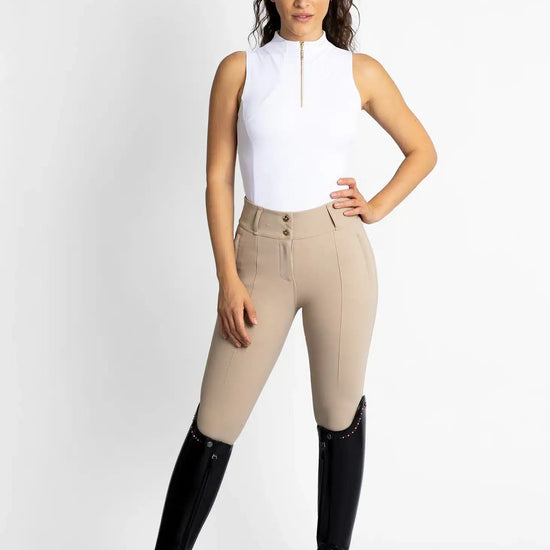 Maximilian Equestrian Sleeveless Base Layer (White) by Maximilian Equestrian at  Try a Bit