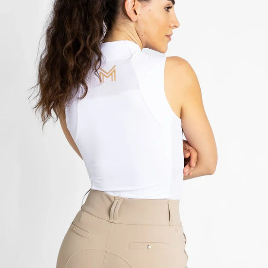 Maximilian Equestrian Sleeveless Base Layer (White) by Maximilian Equestrian at  Try a Bit