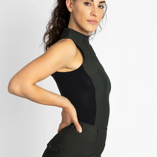 Maximilian Equestrian Sleeveless Base Layer (Hunter Green) by Maximilian Equestrian at  Try a Bit