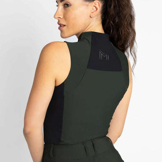 Maximilian Equestrian Sleeveless Base Layer (Hunter Green) by Maximilian Equestrian at  Try a Bit