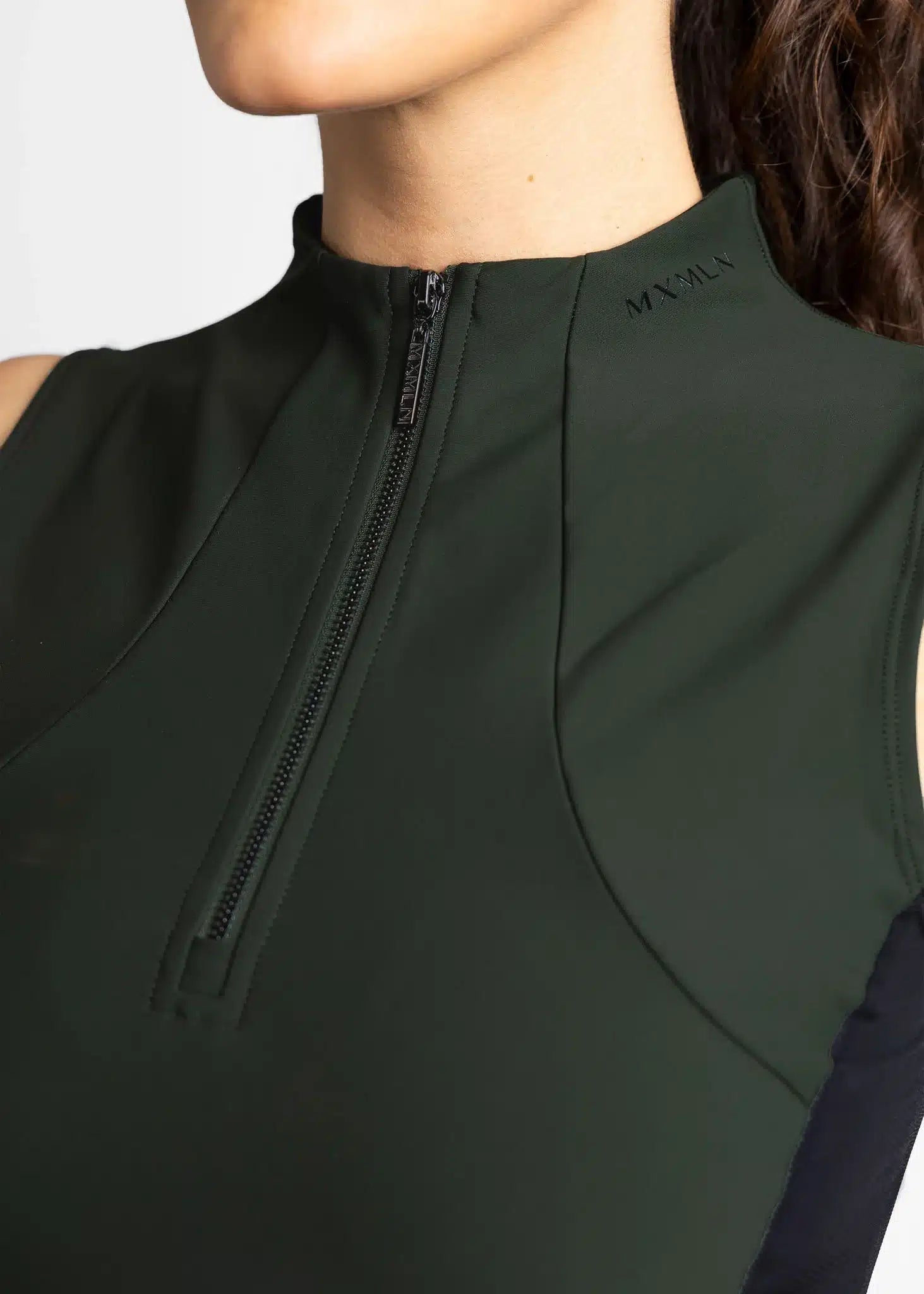 Maximilian Equestrian Sleeveless Base Layer (Hunter Green) by Maximilian Equestrian at  Try a Bit