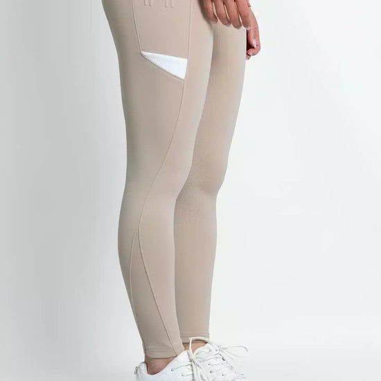 Maximilian Equestrian Tech Riding Leggings Beige by Maximilian Equestrian at  Try a Bit