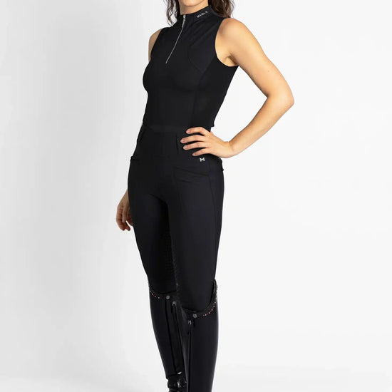 Maximilian Equestrian Sleeveless Base Layer (Black) by Maximilian Equestrian at  Try a Bit