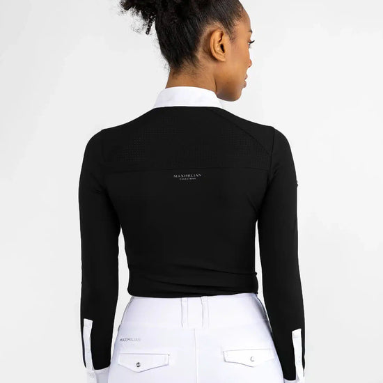 Maximilian Equestrian Air Long Sleeve Show Shirt Black by Maximilian Equestrian at  Try a Bit