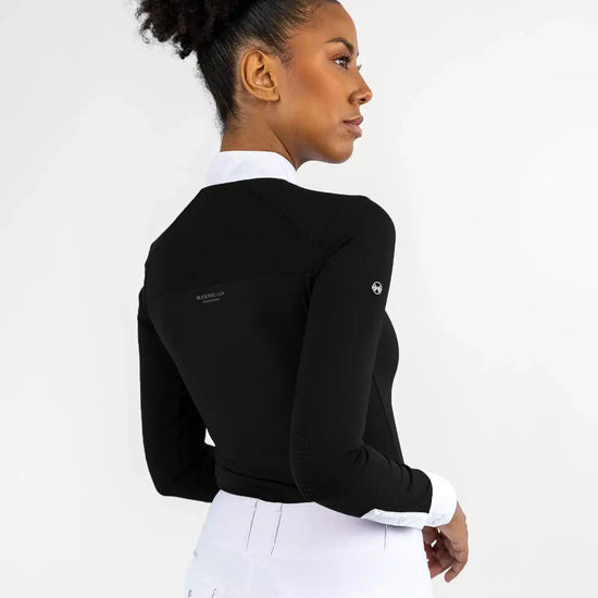 Maximilian Equestrian Air Long Sleeve Show Shirt Black by Maximilian Equestrian at  Try a Bit
