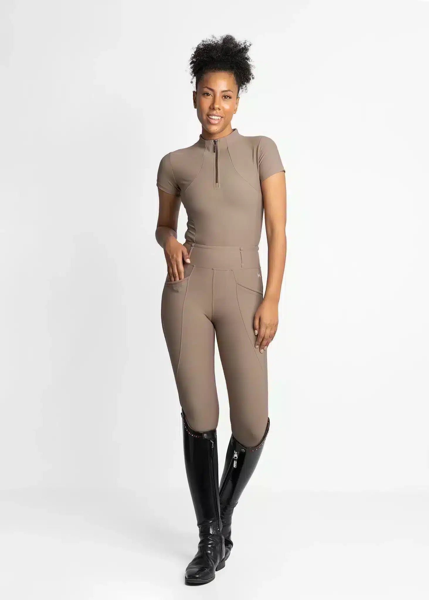 Maximilian Equestrian Pro Riding Leggings Nougat by Maximilian Equestrian at  Try a Bit