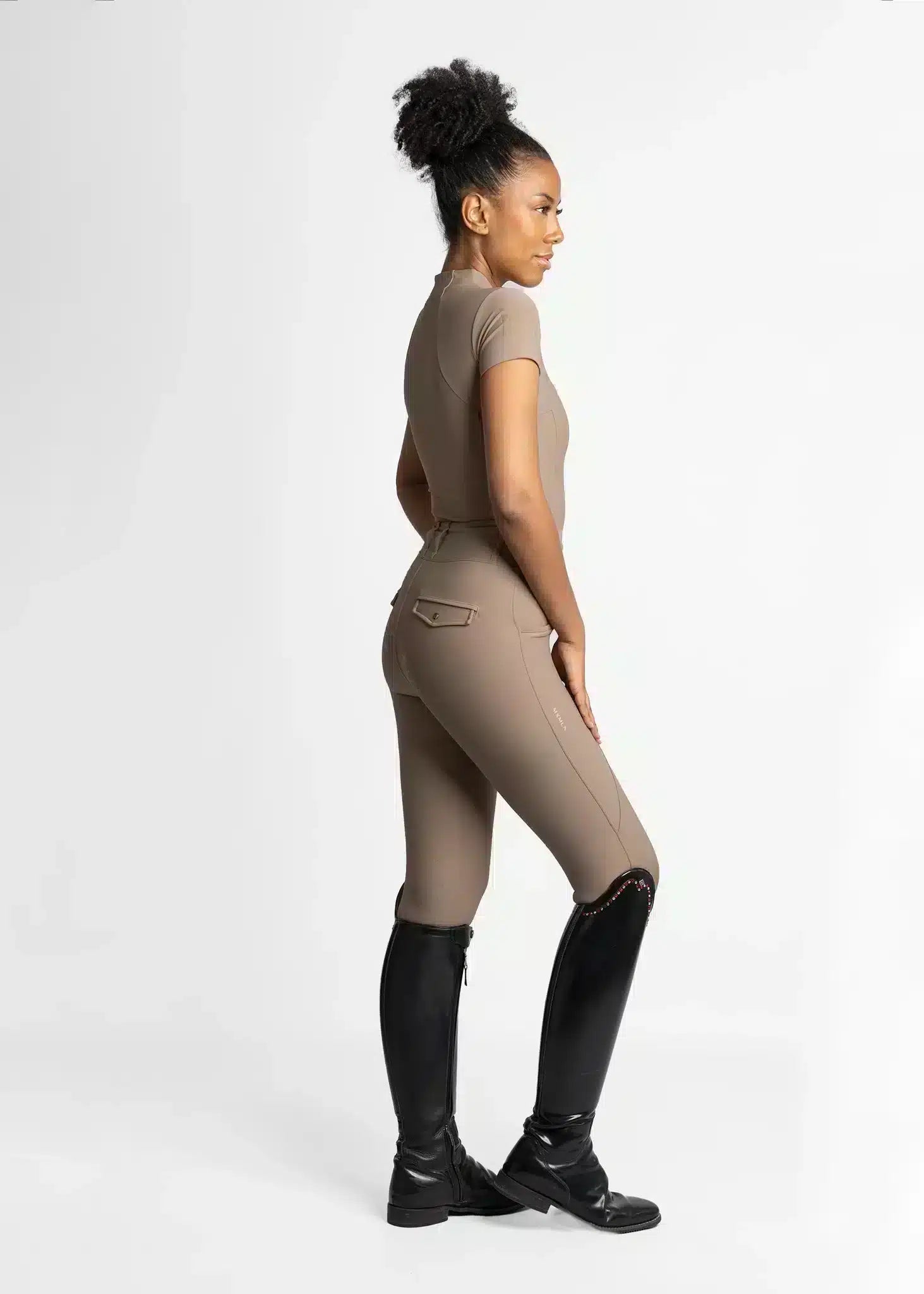 Maximilian Equestrian Pro Riding Leggings Nougat by Maximilian Equestrian at  Try a Bit