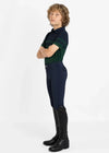 Maximilian Equestrian YR Glee Polo Shirt (Green/Navy) by Maximilian Equestrian at  Try a Bit