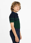 Maximilian Equestrian YR Glee Polo Shirt (Green/Navy) by Maximilian Equestrian at  Try a Bit