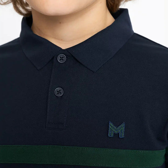 Maximilian Equestrian YR Glee Polo Shirt (Green/Navy) by Maximilian Equestrian at  Try a Bit