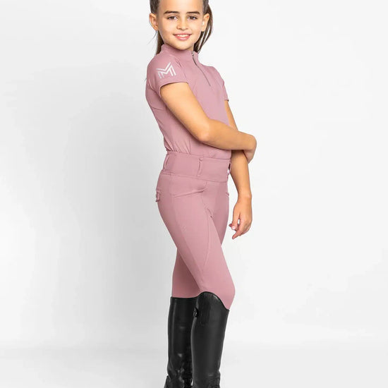 Maximilian Equestrian YR Pro Riding Leggings (Rose Taupe) by Maximilian Equestrian at  Try a Bit