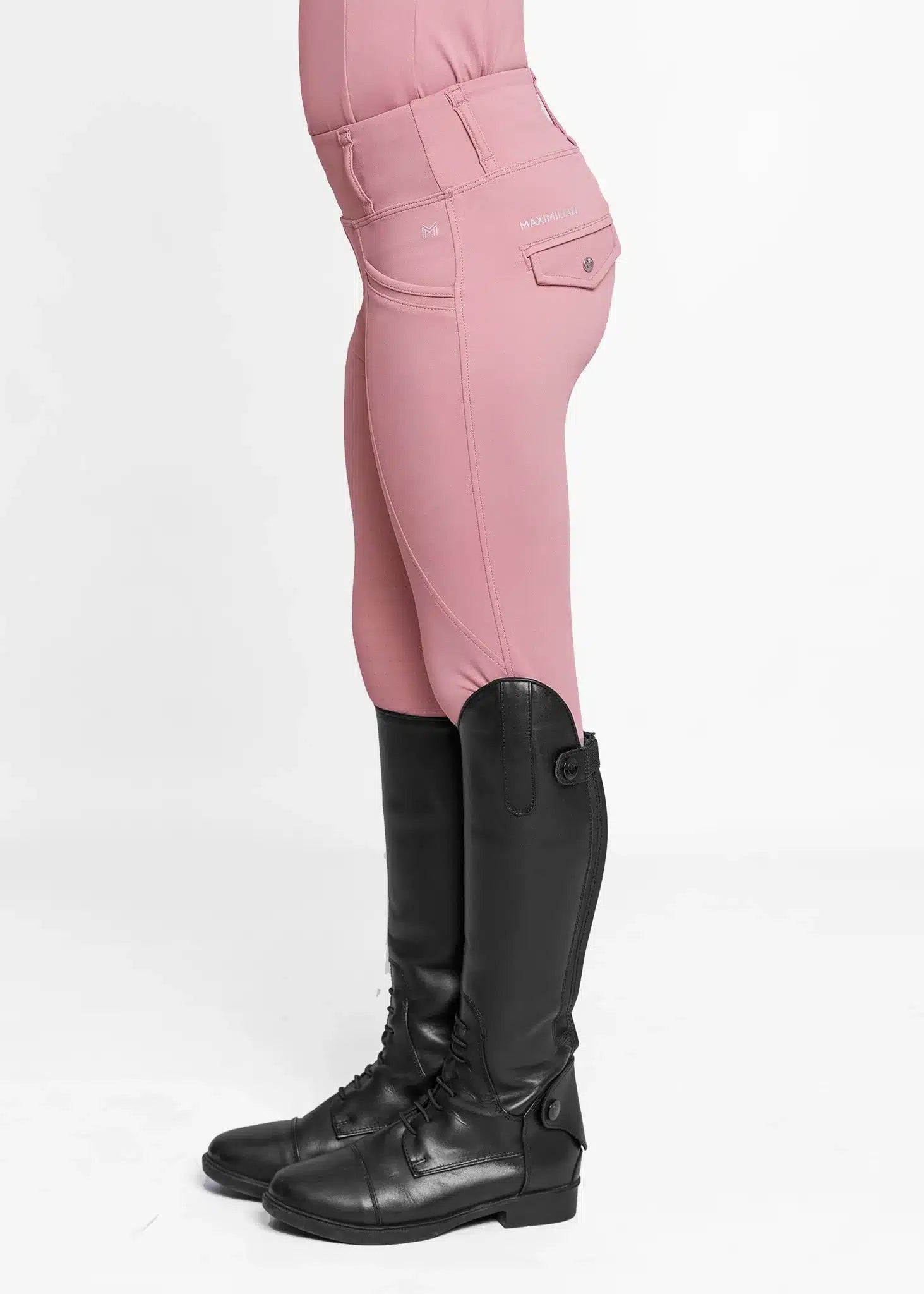 Maximilian Equestrian YR Pro Riding Leggings (Rose Taupe) by Maximilian Equestrian at  Try a Bit