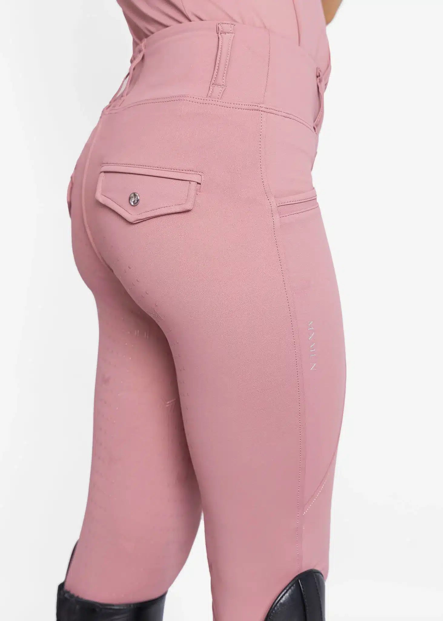 Maximilian Equestrian YR Pro Riding Leggings (Rose Taupe) by Maximilian Equestrian at  Try a Bit