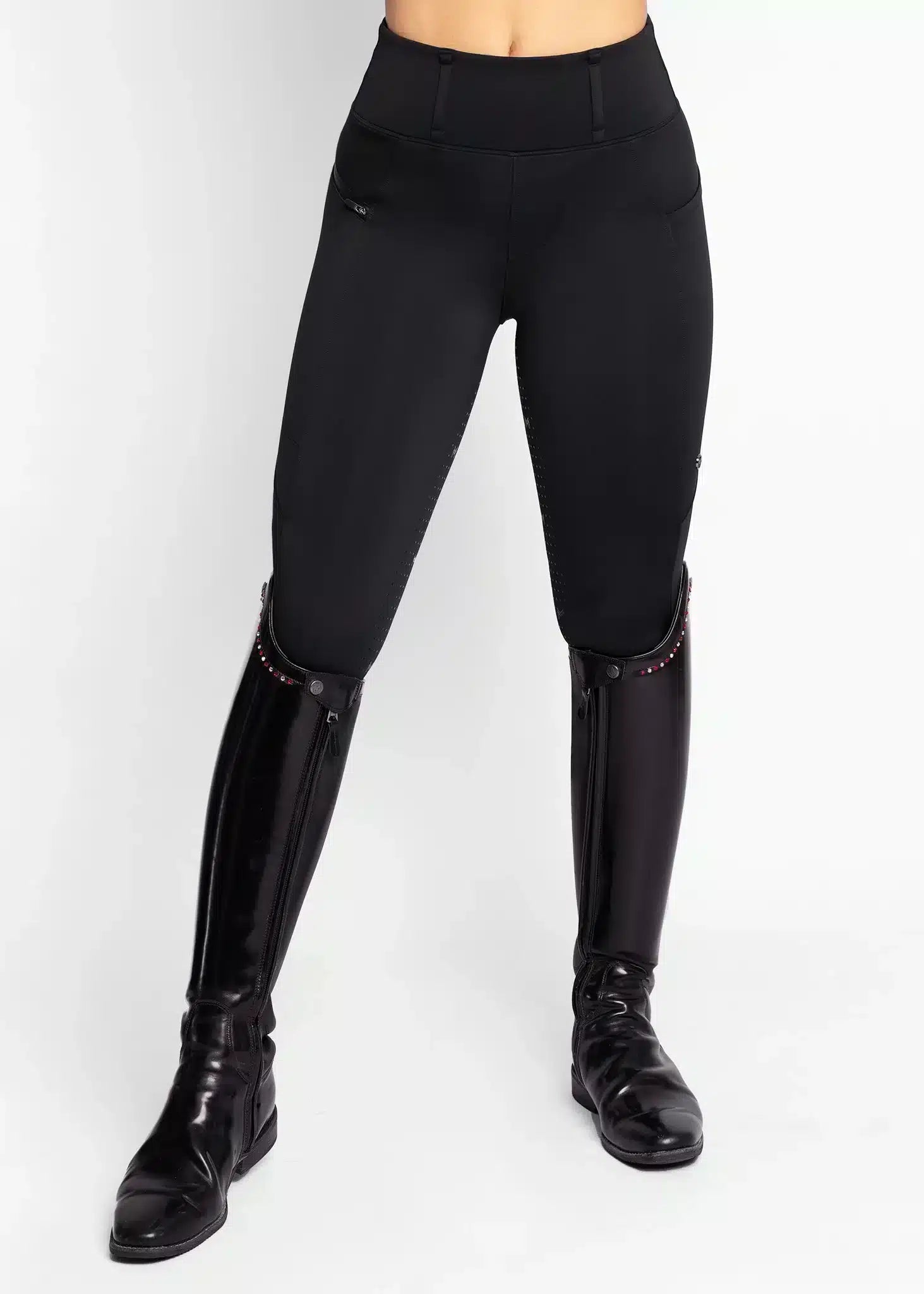Maximilian Equestrian Studio Riding Leggings Black by Maximilian Equestrian at  Try a Bit