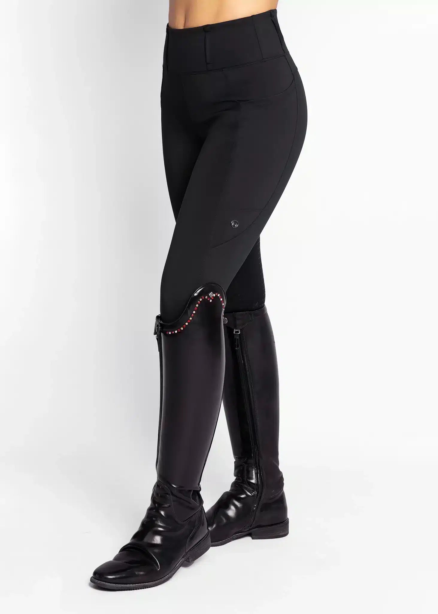 Maximilian Equestrian Studio Riding Leggings Black by Maximilian Equestrian at  Try a Bit